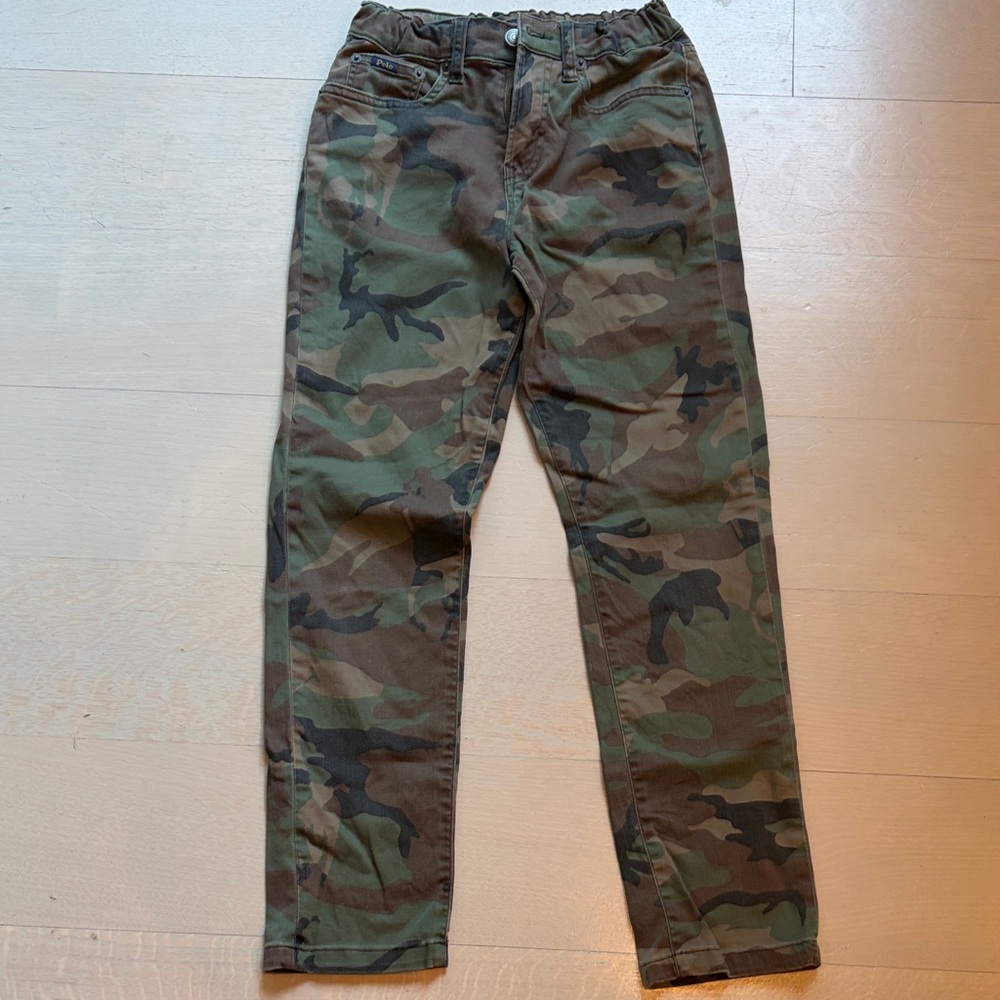 Ralph Lauren Boys Camo Jeans in Green and Brown